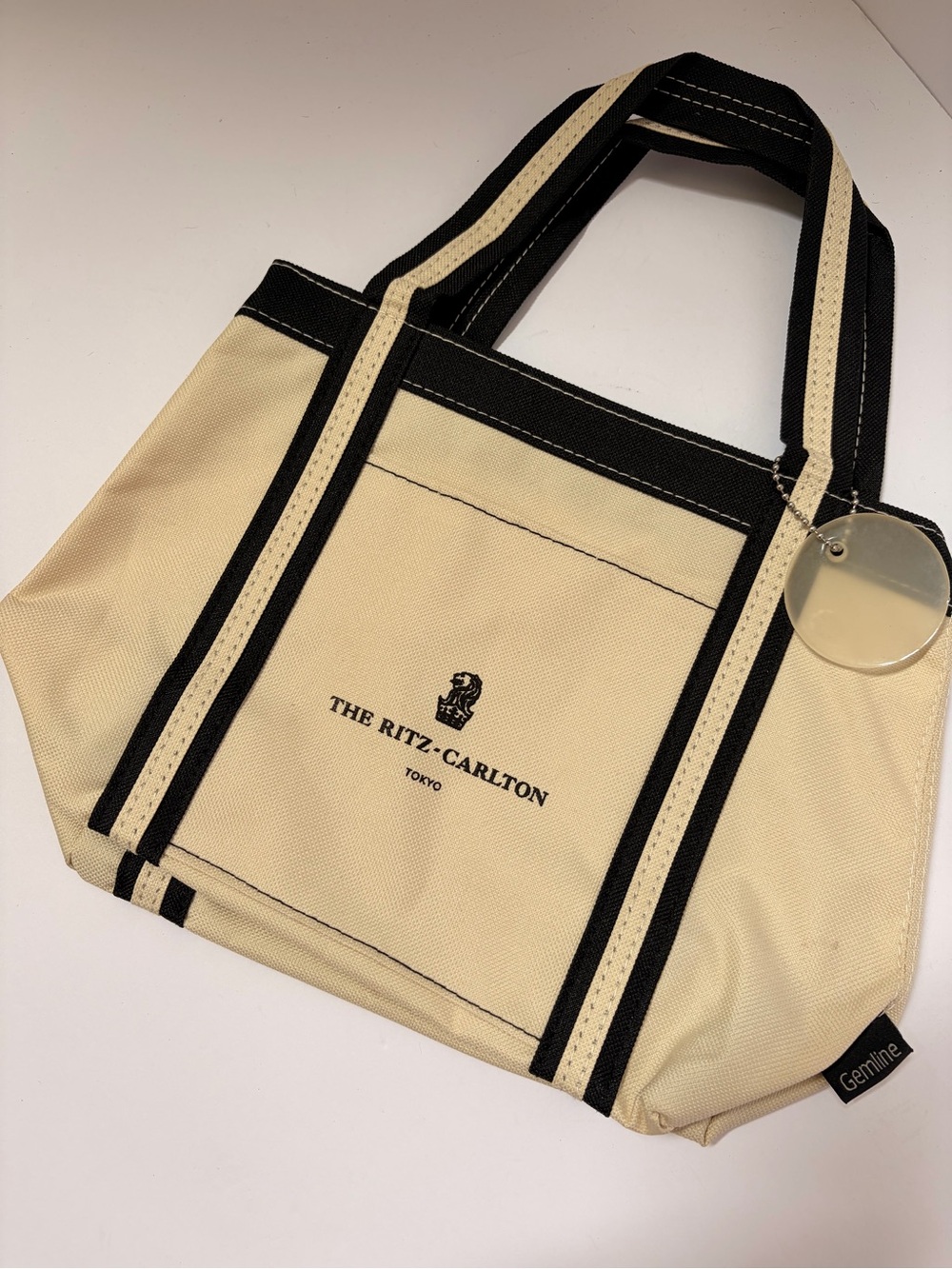 The Ritz-Carlton Tokyo Cream & Black Canvas Tote Bag